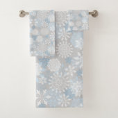 Winter Snowflakes Bad Handdoek (Insitu)