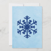 Winter Snowflakes Birthday Kaart (Achterkant)