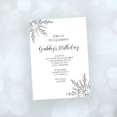 Winter Snowflakes Birthday Kaart