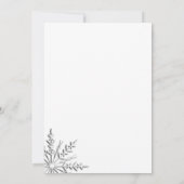 Winter Snowflakes Birthday Kaart (Achterkant)