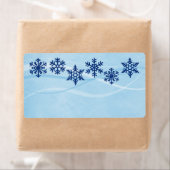 Winter Snowflakes Blank Shipping Labels (Insitu)