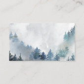 Winter Snowflakes Blue Diaper Raffle Ticket Enclos Informatiekaartje (Achterkant)