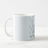 Winter Snowflakes Blue Owl Christmas Snow Koffiemok (Links)