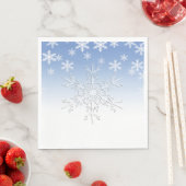 Winter Snowflakes Blue Servet (Insitu)