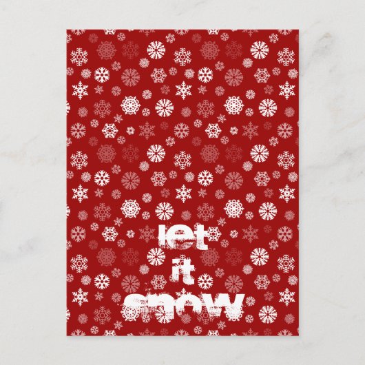Winter Snowflakes Briefkaart (Voorkant)