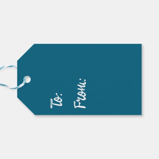 Winter Snowflakes  Cadeaulabel (Achterkant Horizontaal)