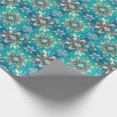 Winter Snowflakes Cadeaupapier (Hoek)