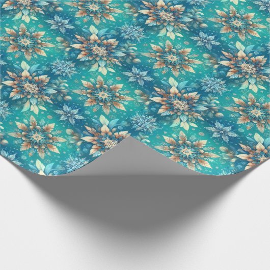 Winter Snowflakes  Cadeaupapier (Hoek)