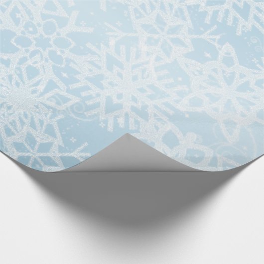 Winter Snowflakes Cadeaupapier (Hoek)