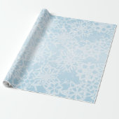 Winter Snowflakes Cadeaupapier (Uitgerold)