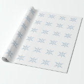 Winter Snowflakes Cadeaupapier (Uitgerold)