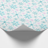 Winter Snowflakes Cadeaupapier (Hoek)