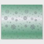 Winter Snowflakes Cadeaupapier (Vlak)