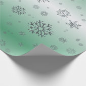Winter Snowflakes Cadeaupapier (Hoek)