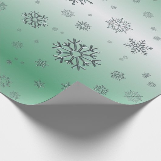 Winter Snowflakes Cadeaupapier (Hoek)
