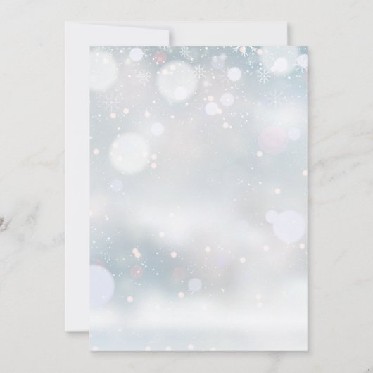 Winter Snowflakes Calendar sparen de Datum Kaart (Achterkant)