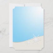 Winter Snowflakes Corporate Holiday Party Kaart (Achterkant)