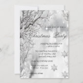 Winter, Snowflakes Corporate Kerstparty Kaart (Voorkant)