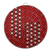Winter Snowflakes Dartbord (Voorkant)