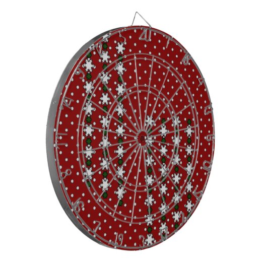 Winter Snowflakes Dartbord (Voorkant Links)