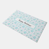 Winter Snowflakes Deurmat (Schuin)