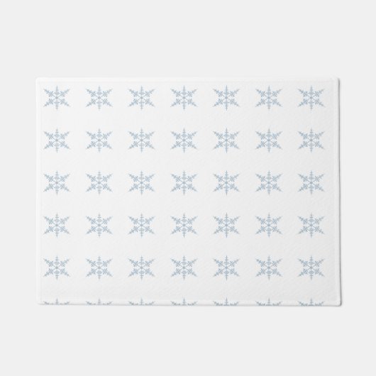 Winter Snowflakes Deurmat (Voorkant)