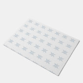 Winter Snowflakes Deurmat (Schuin)