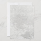 Winter Snowflakes Elegant Chalkboard Baby shower Kaart (Achterkant)