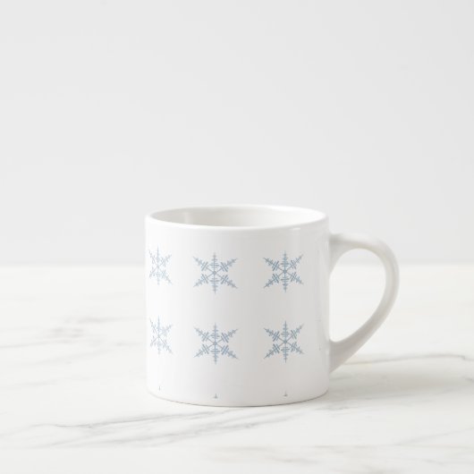 Winter Snowflakes Espresso Kop (Rechts)