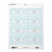 Winter Snowflakes Etiket (Full Sheet)