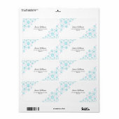 Winter Snowflakes Etiket (Full Sheet)