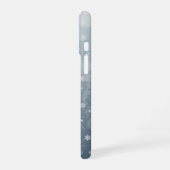 Winter Snowflakes Falling Snow Pattern Bokeh iPhone 16 Hoesje (Linkerkant)