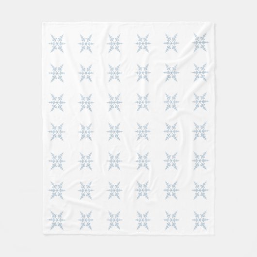 Winter Snowflakes Fleece Deken (Voorkant)