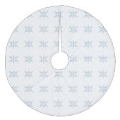 Winter Snowflakes Fleece Kerstboom Rok (Voorkant)