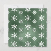 Winter Snowflakes Fotofamilie - kerstkaart (Achterkant)