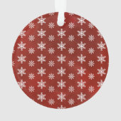 Winter Snowflakes Fotonaam kerstversiering Ornament (achterkant)