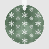 Winter Snowflakes Fotonaam kerstversiering Ornament (achterkant)