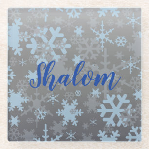 Winter Snowflakes Glazen Onderzetter