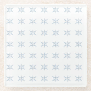 Winter Snowflakes Glazen Onderzetter