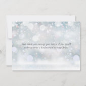 Winter Snowflakes Greenery Foliage Bedankkaart (Achterkant)