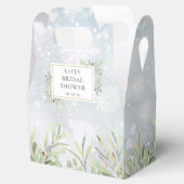 Winter Snowflakes Greenery Vrijgezellenfeest Bedankdoosjes (Geopend)