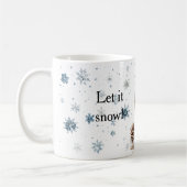 Winter Snowflakes Hedgehog Let it snow Christmas Koffiemok (Links)