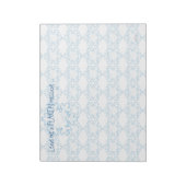 Winter Snowflakes Humoureuze boodschap Notitieblok (Linkerzijde)