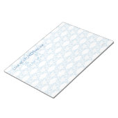 Winter Snowflakes Humoureuze boodschap Notitieblok (Schuin)