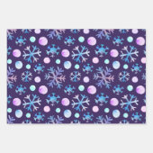 Winter Snowflakes Inpakpapier Vel (Voorkant 2)