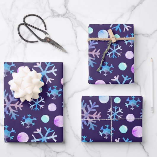 Winter Snowflakes Inpakpapier Vel (Voorkant)