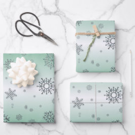 Winter Snowflakes Inpakpapier Vel