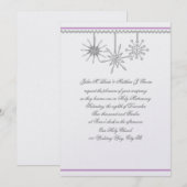 Winter Snowflakes Kaart (Voorkant / Achterkant)