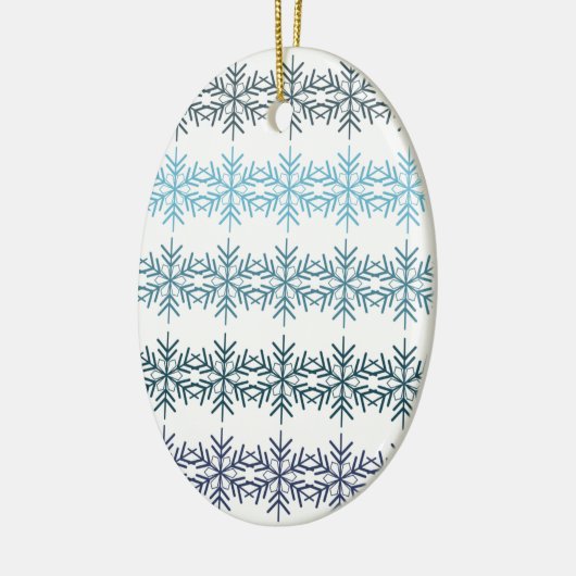 Winter Snowflakes Keramisch Ornament (Links)
