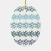 Winter Snowflakes Keramisch Ornament (Voorkant)